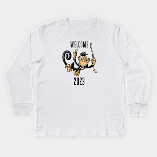 Cute welcome for a great 2023 Kids Long Sleeve T-Shirt